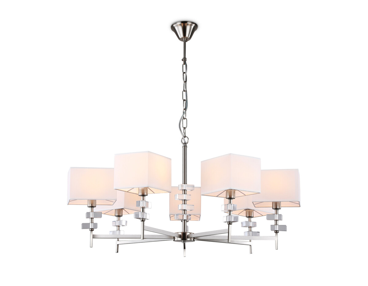 LH71323/7 SN/WH никель/белый E14/7 max 40W D860*850 — изображение 3