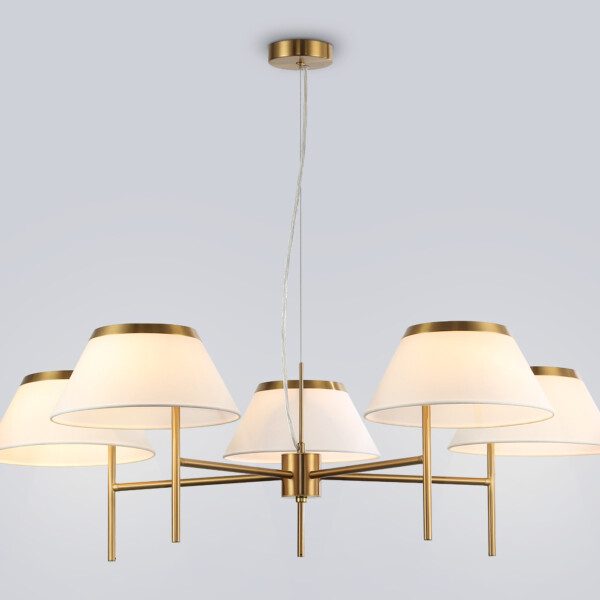 LH72473/5 BS/WH латунь/белый Е14/5 max 40W D1000*290-1080