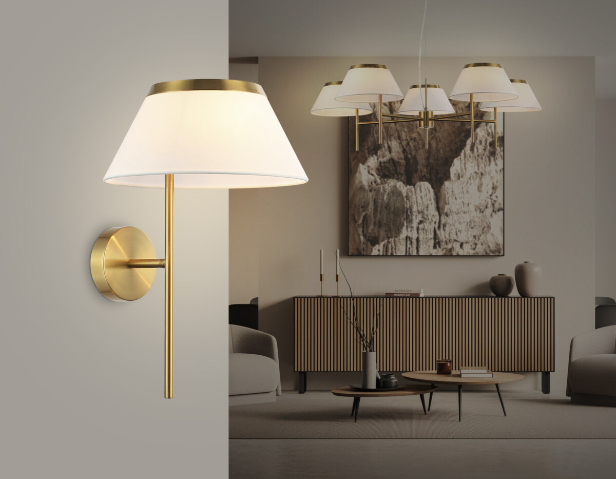 LH72475 BS/WH латунь/белый Е14 max 40W 300*260*400 — изображение 5