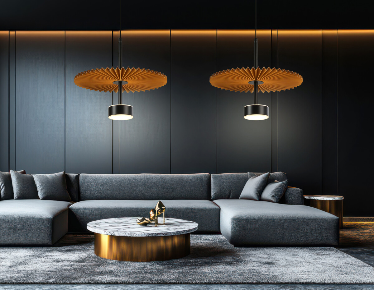 LH72607 BK/CF черный/кофе 6W 3000K D300*260-1770 — изображение 5