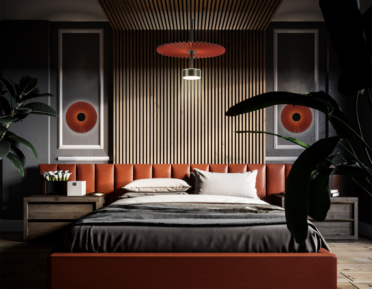 LH72653 BK/RD черный/красный 6W 3000K D300*100 — изображение 5