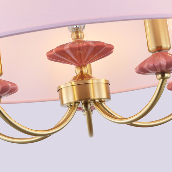 LH75021/5 GD/PI золото/розовый E14/5 max 40W D550*730