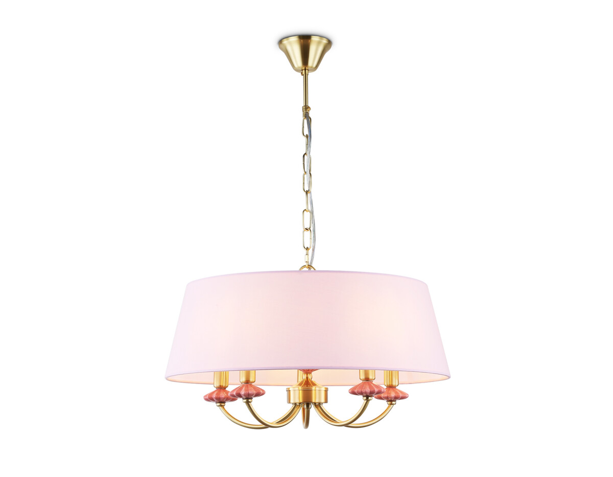 LH75021/5 GD/PI золото/розовый E14/5 max 40W D550*730 — изображение 2