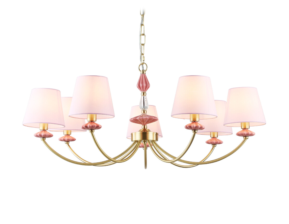 LH75025/7 GD/PI золото/розовый E14/7 max 40W D890*800 — изображение 9