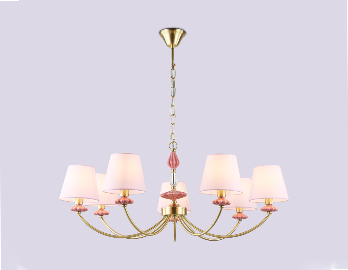 LH75025/7 GD/PI золото/розовый E14/7 max 40W D890*800 — изображение 3