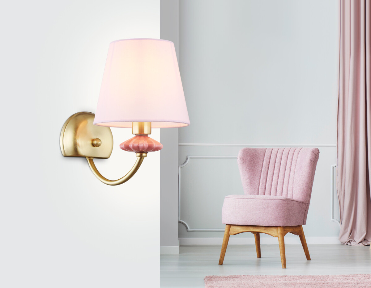 LH75027 GD/PI золото/розовый E14 max 40W 240*150*240 — изображение 5