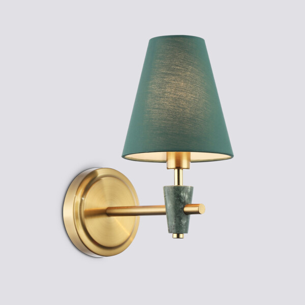 LH75055 BS/GN латунь/зеленый E14 max 40W 230*140*270