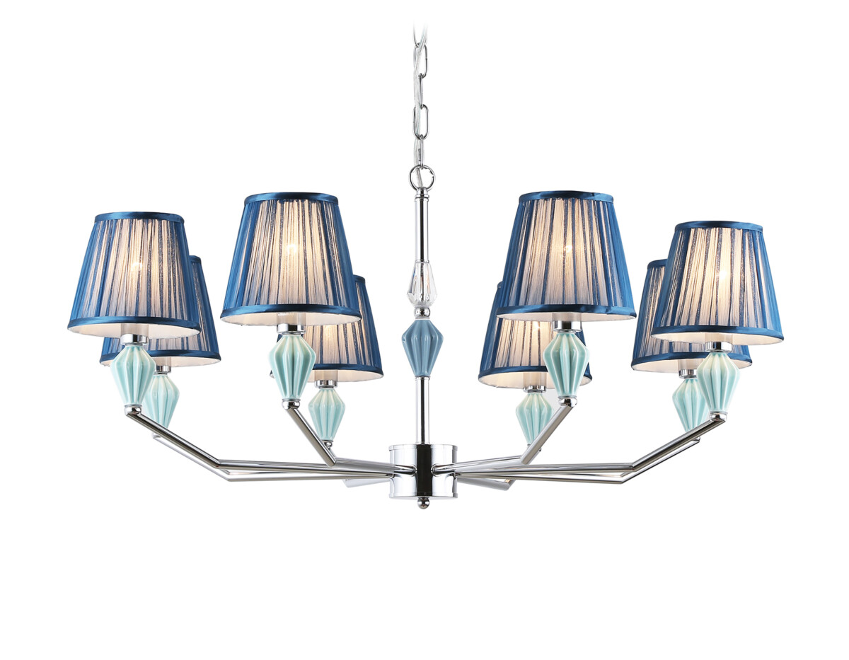 LH75063/8 CH/DB хром/темно синий E14/8 max 40W D870*810 — изображение 10