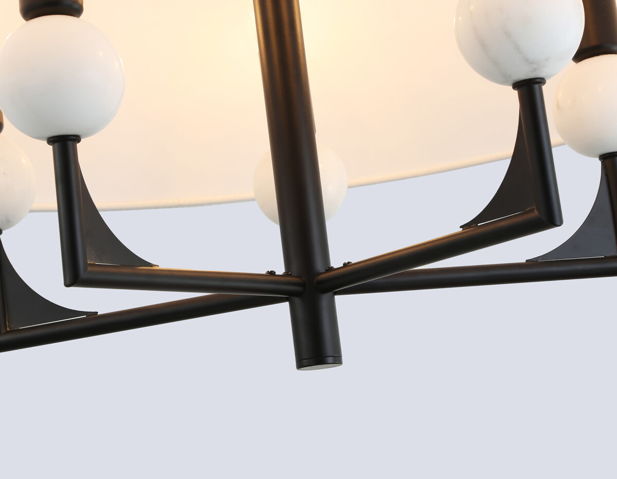 LH75150/5 BK/FR черный/белый матовый E14*5 max 40W D580*590 — изображение 7