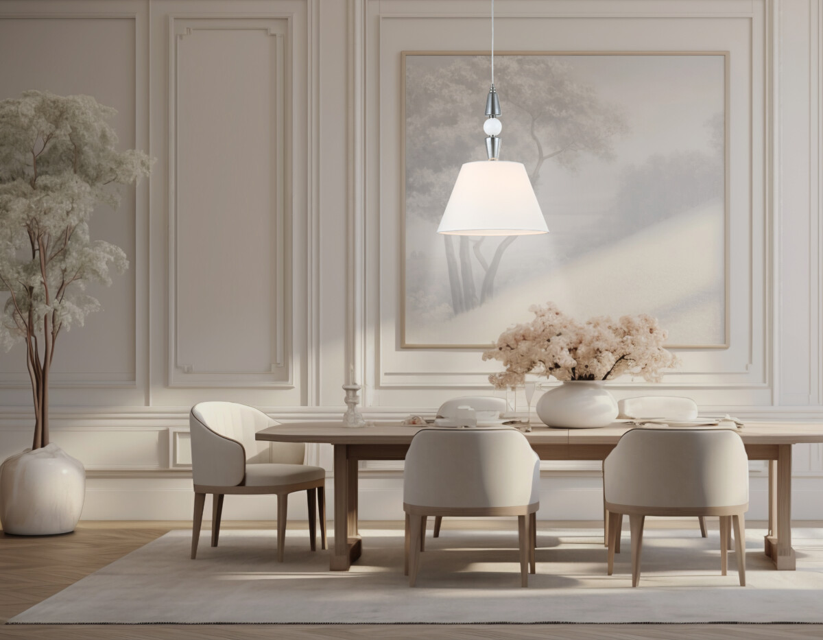 LH75250 SN/FR сатин никель/белый матовый E27 max 60W D360*500 — изображение 7