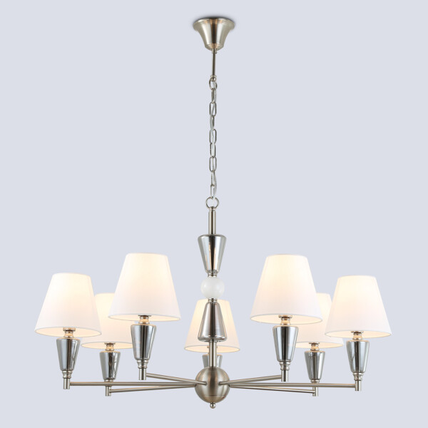 LH75256/7 SN/FR сатин никель/белый матовый E14*7 max 40W D860*520