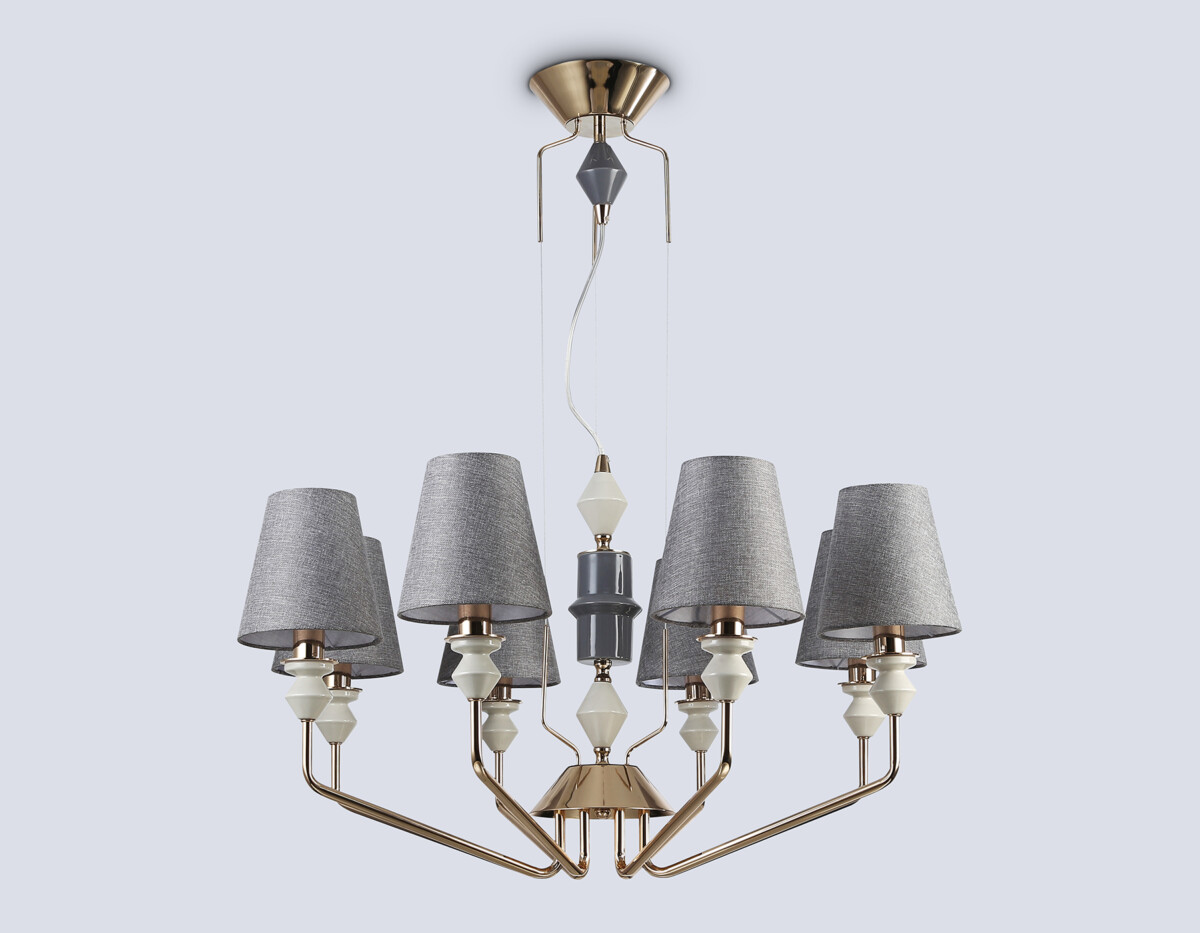 LH75403/8 GD/GR золото/серый E14*8 max 40W D815*1260 — изображение 4