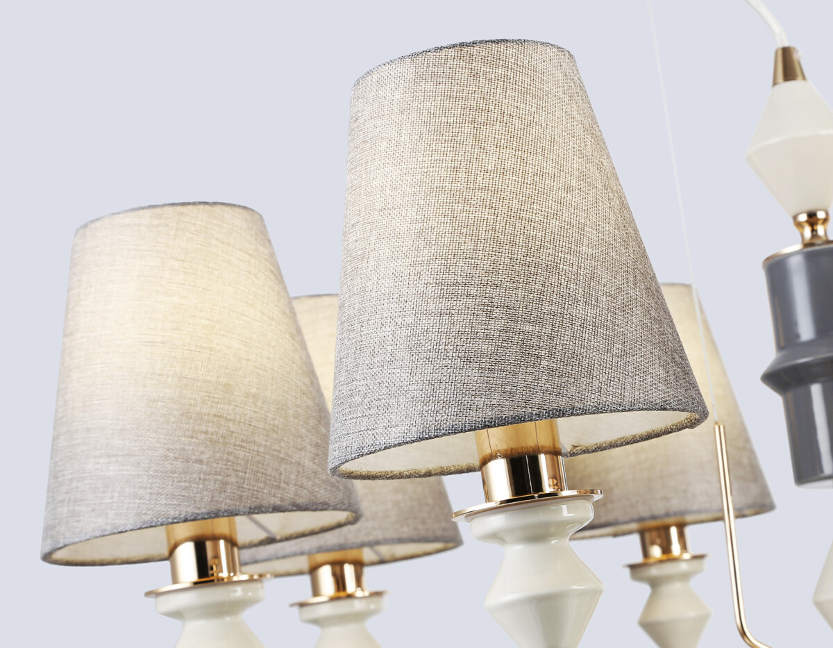 LH75403/8 GD/GR золото/серый E14*8 max 40W D815*1260 — изображение 5