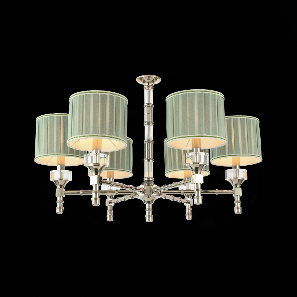 SL1121.103.06_01B SL1121.103.06 Люстра подвесная ST-Luce Никель/Оливковый E14 6*40W OLEO — изображение 1