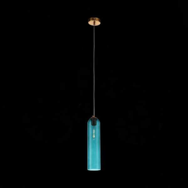 SL1145.383.01 Светильник подвесной ST-Luce Латунь/Голубой E27 1*60W CALLANA