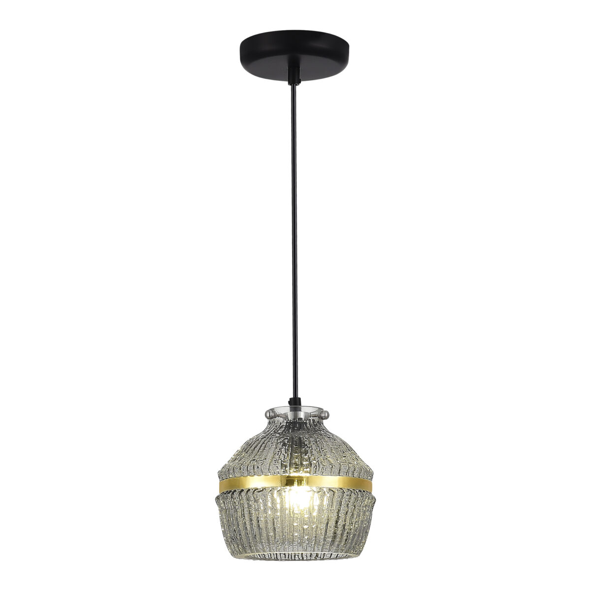 SL1661.413.01_01W SL1661.413.01 Светильник подвесной ST-Luce Черный/Дымчатый E27 1*40W КОКОН — изображение 1