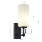 SL2003.401.01 Светильник настенный ST-Luce черный/белый E27 1*40W AURORA — изображение 4