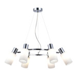 SLE1139-103-06 Светильник подвесной Хром/Белый E14 6*60W GESSI — изображение 3