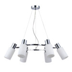 SLE1139-103-06 Светильник подвесной Хром/Белый E14 6*60W GESSI — изображение 4