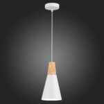 SLE125153-01 Светильник подвесной Белый/Белый, Светлое дерево E14 1*40W MODICA — изображение 2
