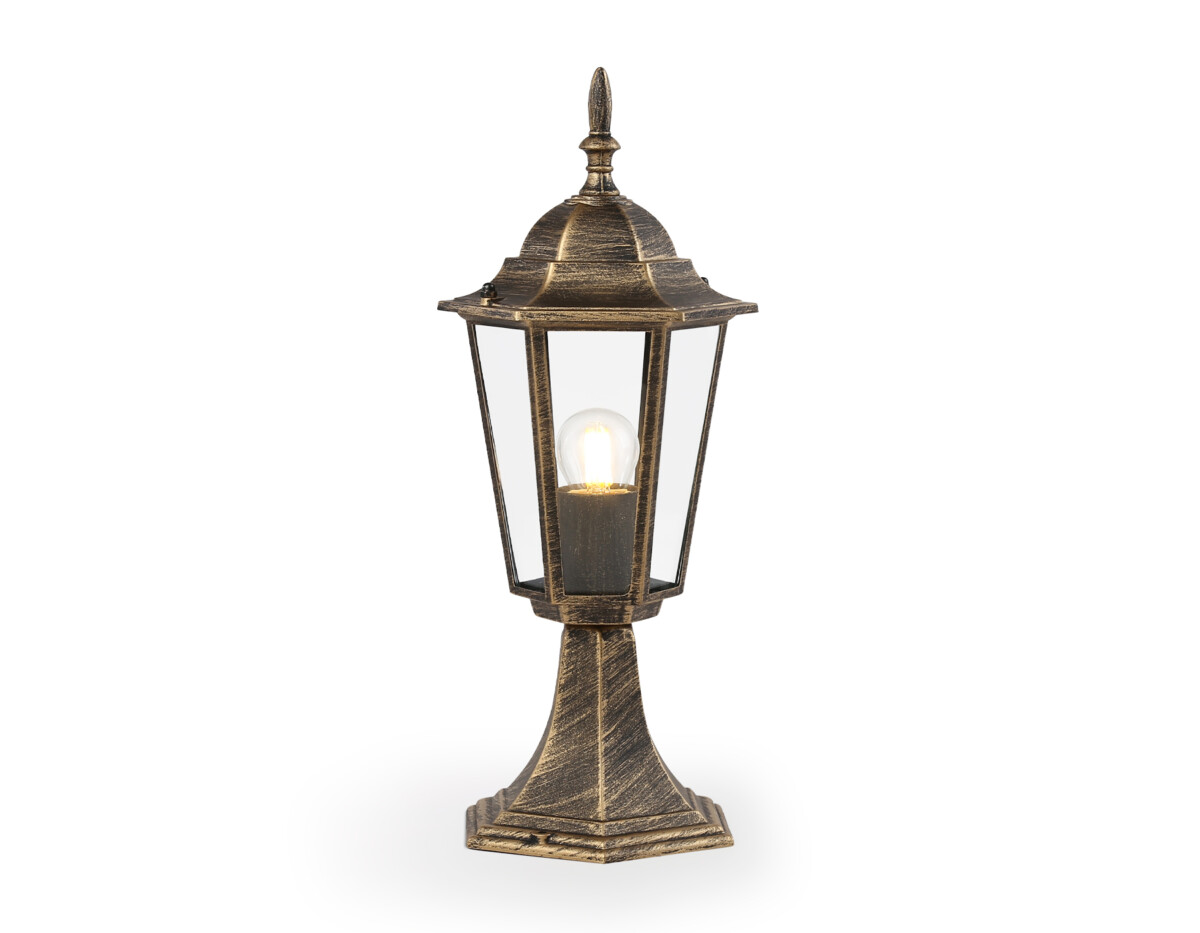 ST2025 GD/BK/CL золото/черный/прозрачный IP54 E27 max 40W D150*400 — изображение 5