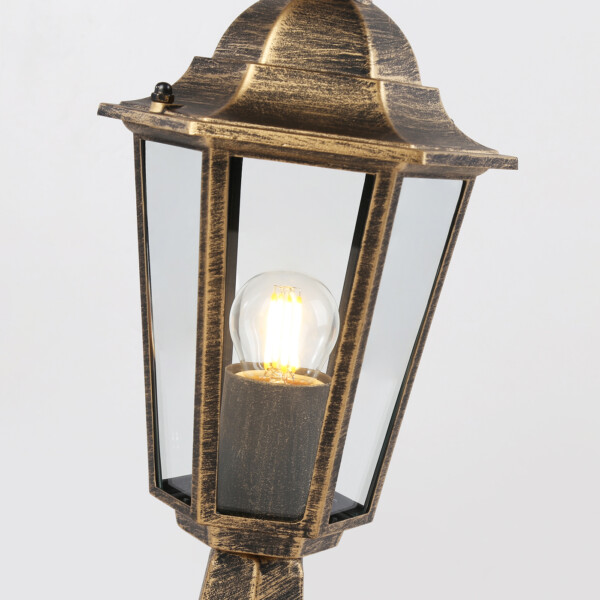 ST2025 GD/BK/CL золото/черный/прозрачный IP54 E27 max 40W D150*400