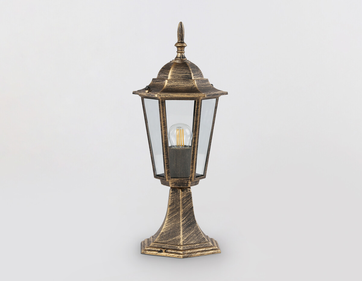 ST2025 GD/BK/CL золото/черный/прозрачный IP54 E27 max 40W D150*400 — изображение 4