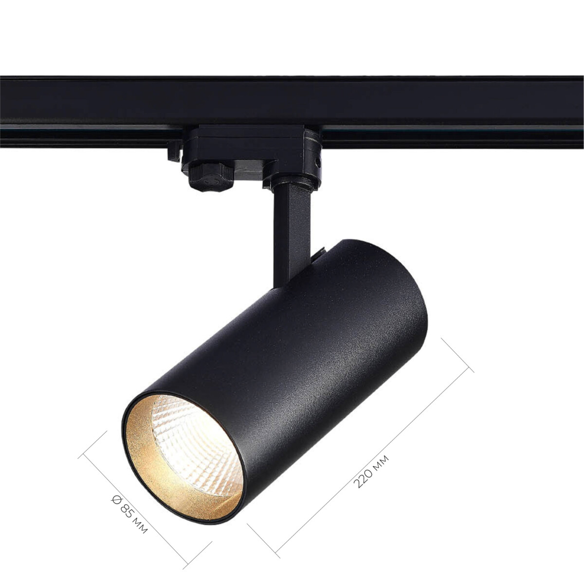 ST661.436.40 Св-к трек. Черный LED 1*40W 3000K 3 200Lm Ra>90 38° IP20 L190xW85xH265 165-265V TRACE — изображение 3