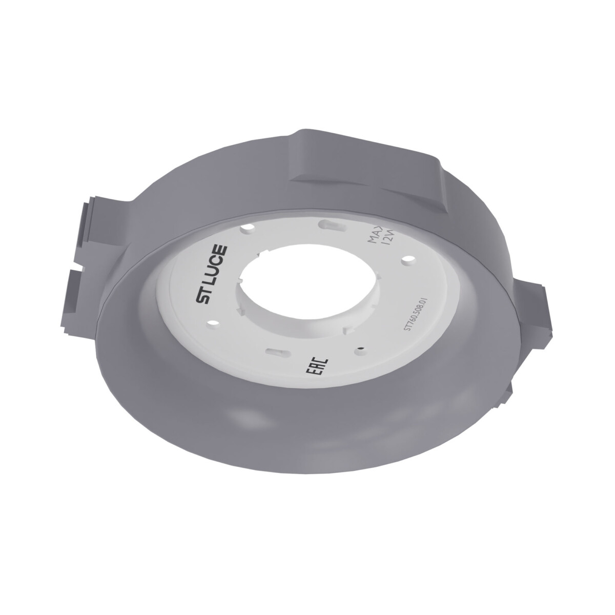ST760.508.01 Св-к встр. в натяжной потолок  Белый, Серый GX53 1*12W 120 IP20 D110хH35мм220V Без ламп Встраиваемые светильники — изображение 2