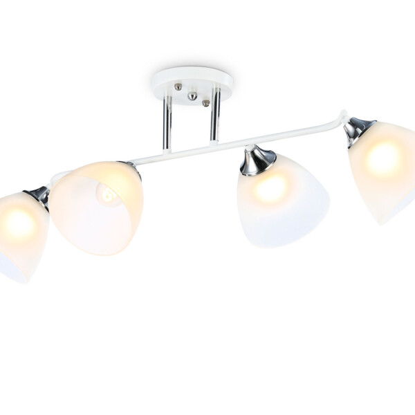 TR303003/4 WH/CH/FR белый/хром/белый матовый E27/4 max 40W 780*350*240