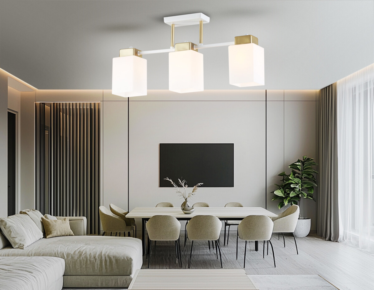 TR303045/3 WH/GD белый/золото E27/3 max 60W 540*100*270 — изображение 4