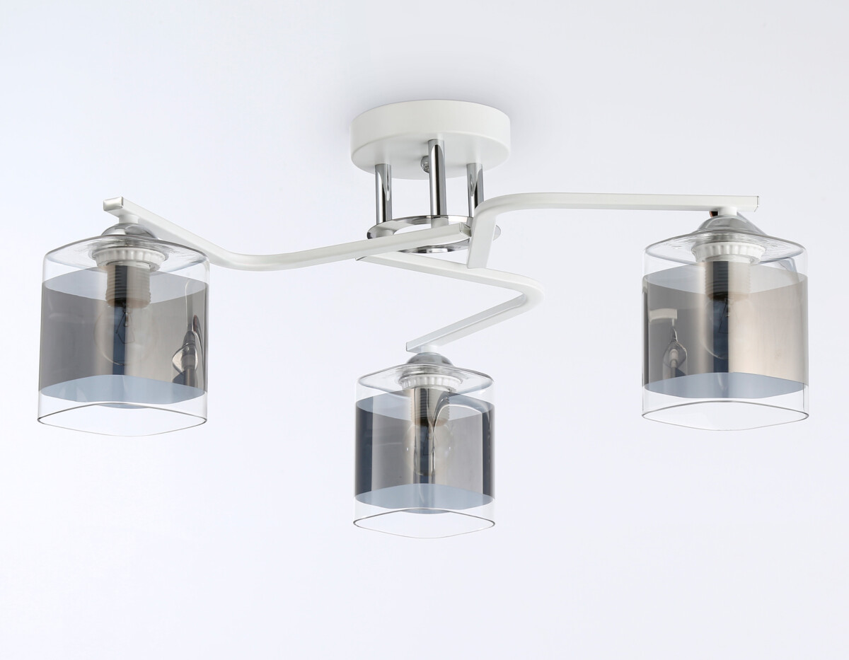 TR303217/3 WH/CH/SM белый/хром/дымчатый E27*3 max 60W D540*250 — изображение 3