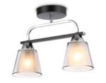 TR303231/2 BK/CH/SM/FR черный/хром/дымчатый/белый матовый E27*2 max 60W 340*120*250 — изображение 2