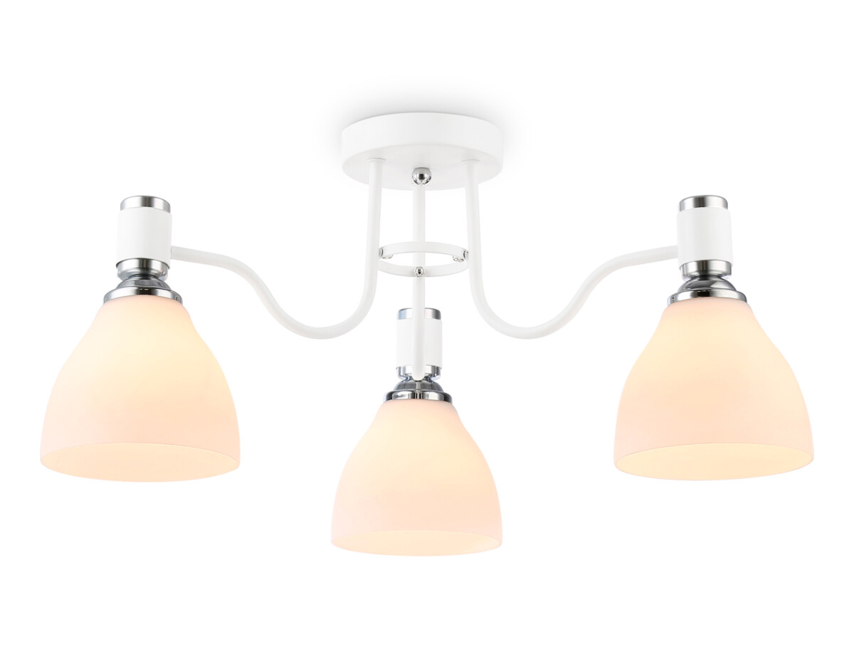 TR303302/3 WH/CH/FR белый/хром/белый матовый E27*3 max 60W D600*270 — изображение 6