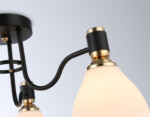 TR303303/3 BK/GD/FR черный/золото/белый матовый E27*3 max 60W D600*270