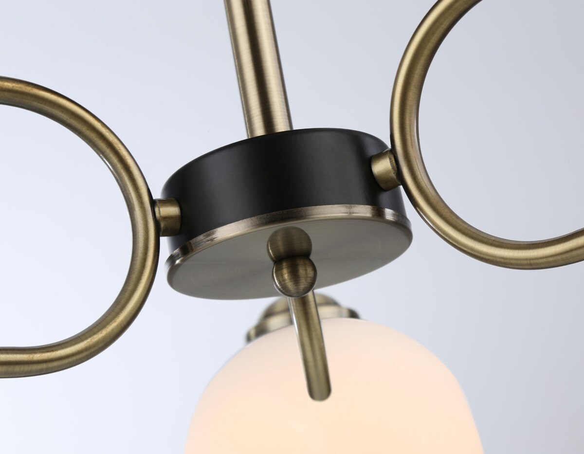 TR303311/3 BK/SB/FR черный/бронза/белый матовый E27*3 max 60W D560*250 — изображение 1