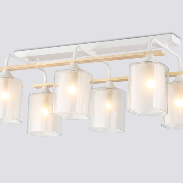 TR3033247/6 WH/WD белый/дерево E27/6 max 60W 580*340*245