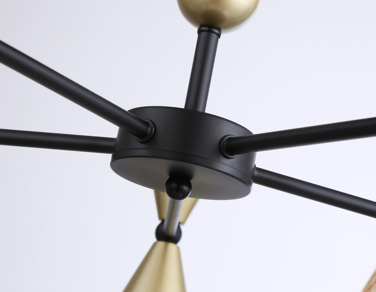 TR3171/5 BK/GD черный/золото E27/5 max 60W D580*380 — изображение 2