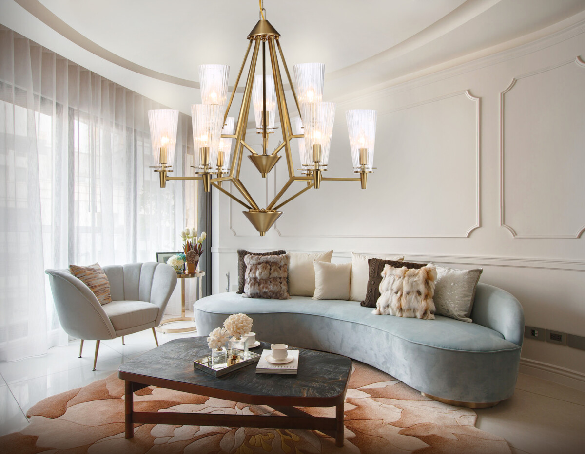 в наличии TR3233/6+3 BS/FR латунь/белый матовый E14*9 max 40W D730*720 - купить в интернет-магазине Светильники Торг