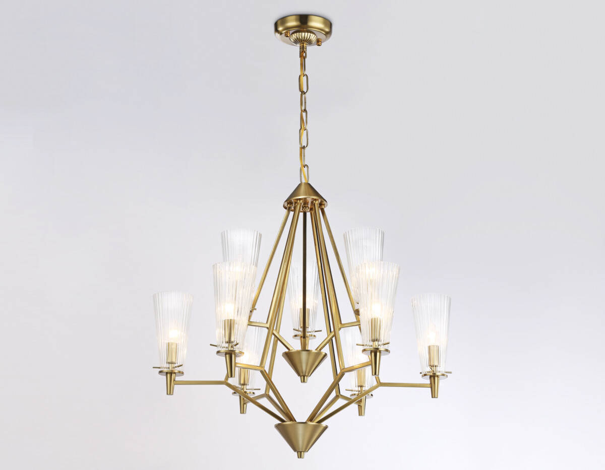 в наличии TR3233/6+3 BS/FR латунь/белый матовый E14*9 max 40W D730*720 - купить в интернет-магазине Светильники Торг