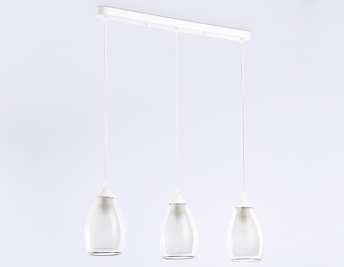 TR3536/3 WH/CL/FR белый/прозрачный/белый матовый E27*3 max 40W 640*120*820 — изображение 5