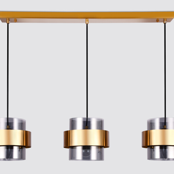 TR3652/3 GD/SM золото/дымчатый E27/3 max 40W 820*180*700