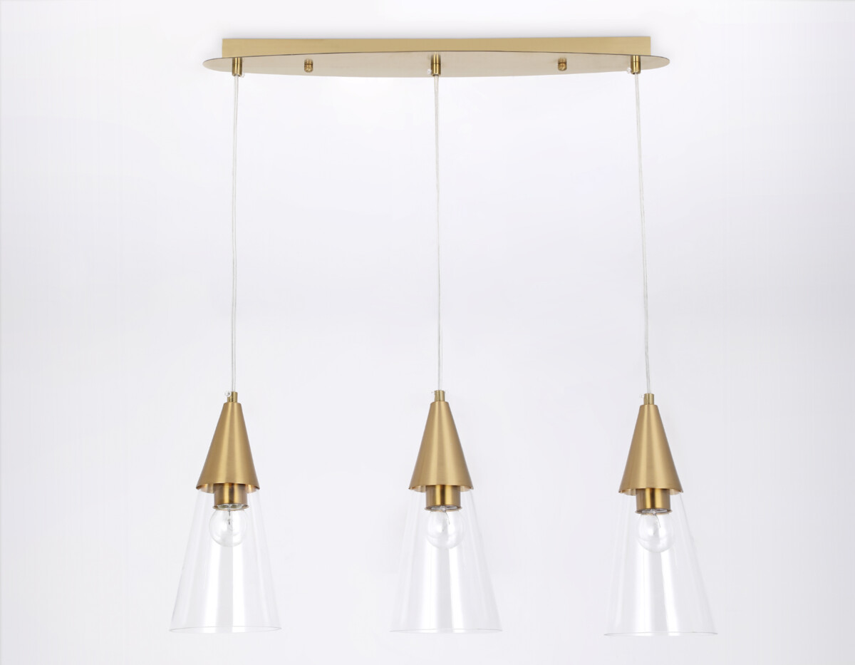 TR3669/3 BS/CL латунь/прозрачный E14/3 max 40W 590*120*850 — изображение 4