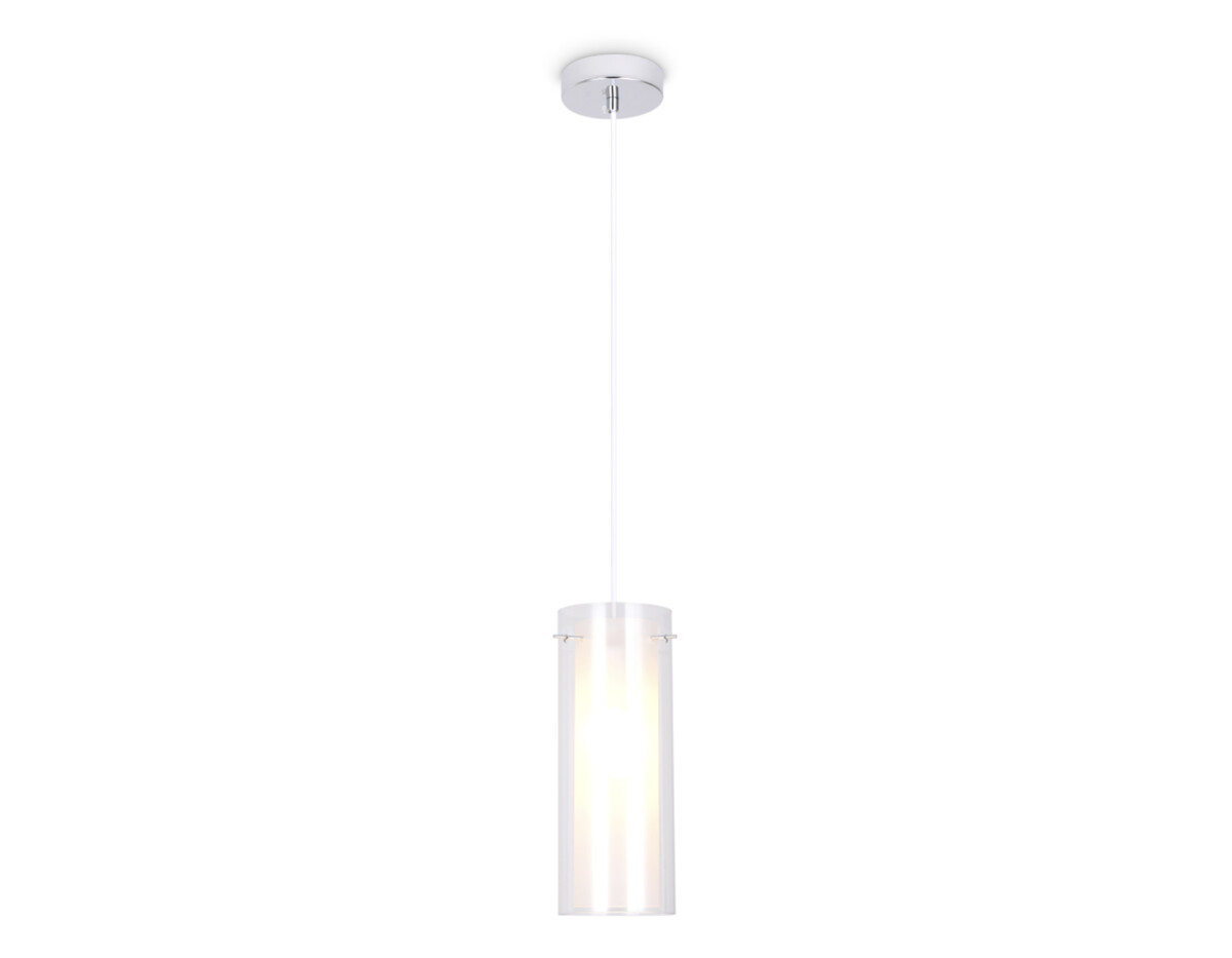 TR3672 CH/CL/FR хром/прозрачный/белый матовый E14 max 40W D110*1000 — изображение 3