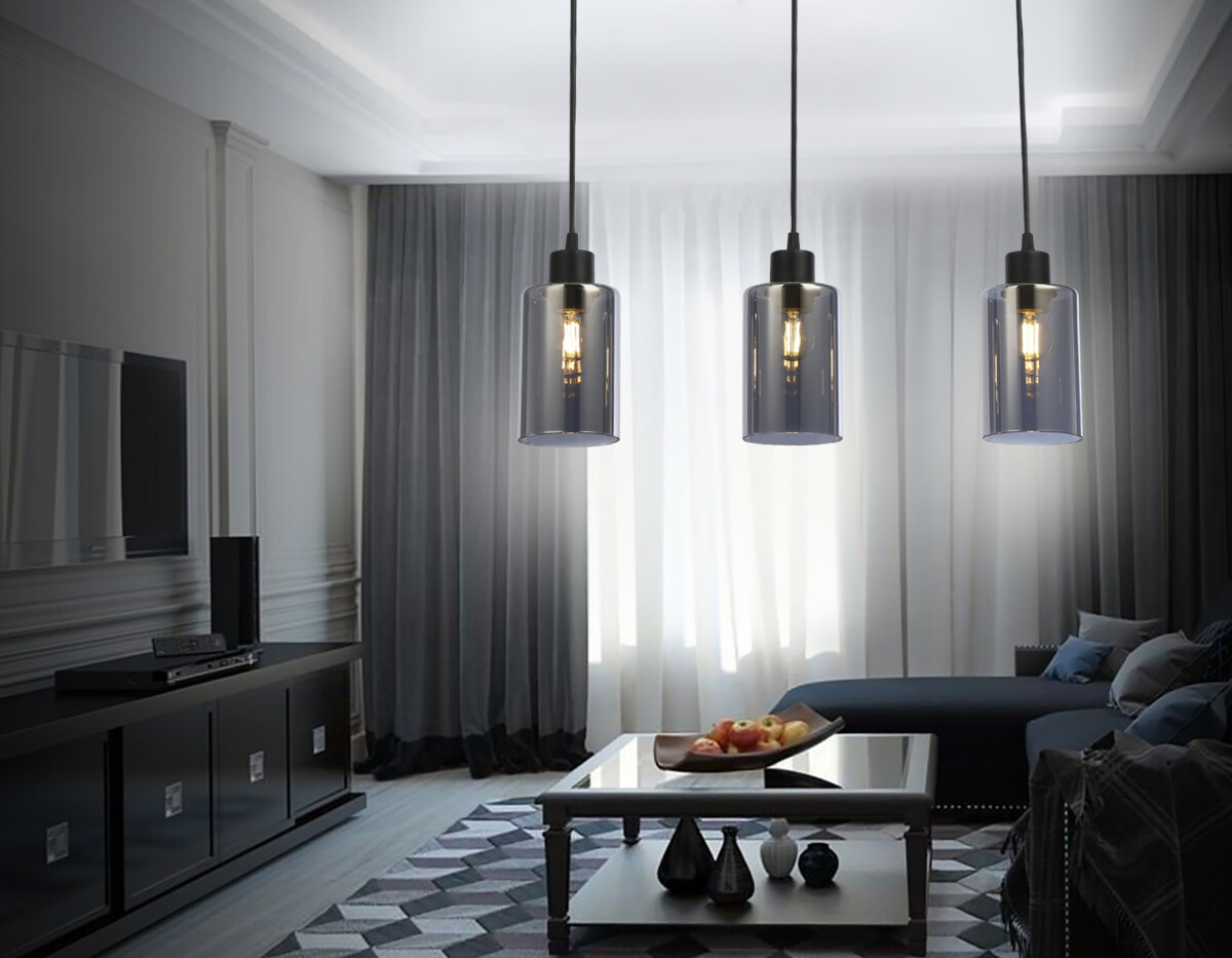 TR3698/3 BK/SM черный/дымчатый E27*3 max 40W 560*100*1040 — изображение 1