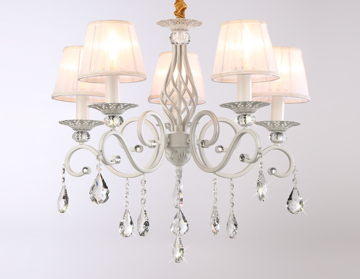 TR4547/5 WH/SL белый/серебро E14/5 max 40W D565*500 — изображение 6