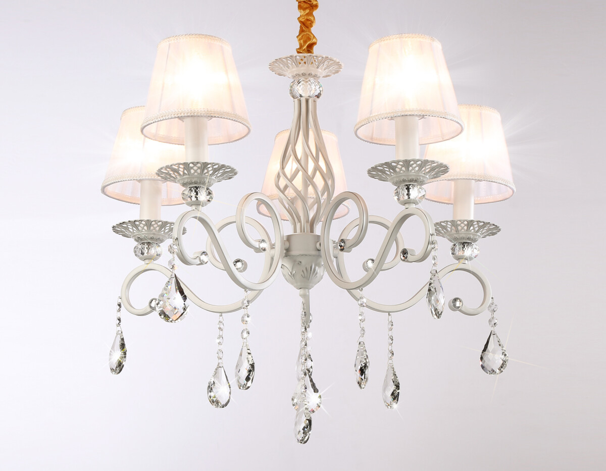 TR4547/5 WH/SL белый/серебро E14/5 max 40W D565*500 — изображение 3