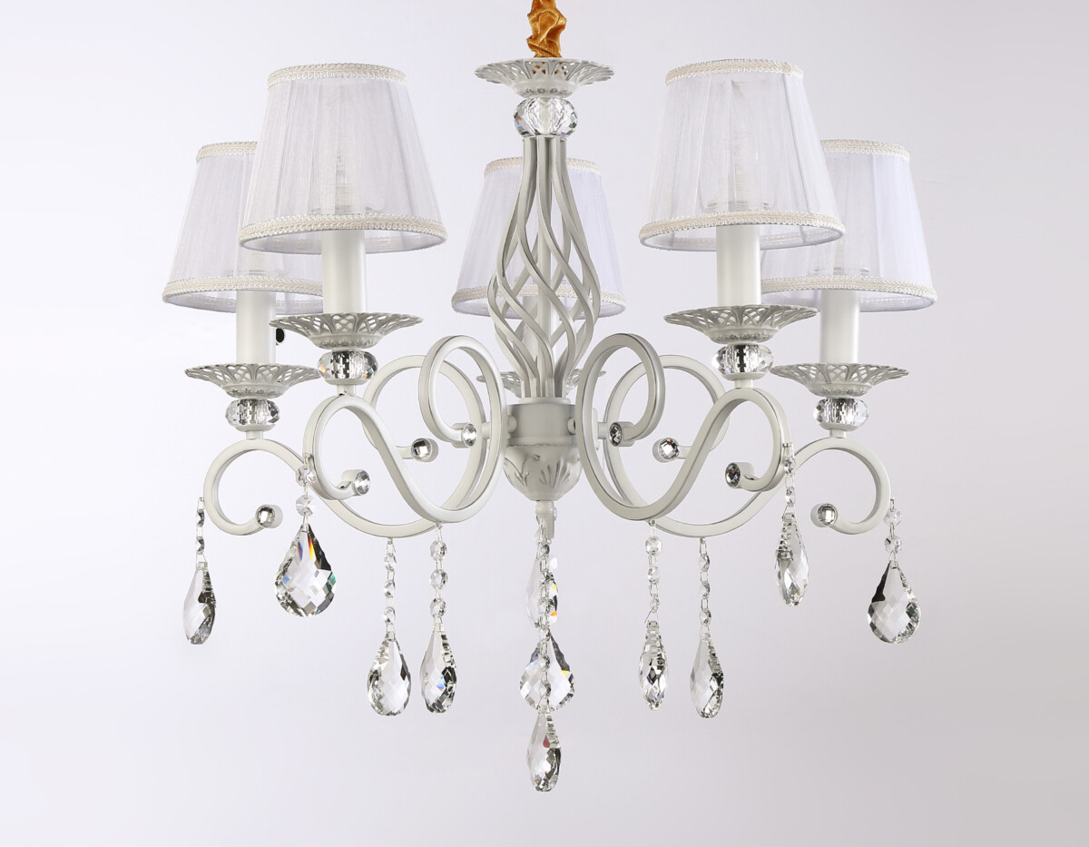 TR4547/5 WH/SL белый/серебро E14/5 max 40W D565*500 — изображение 4