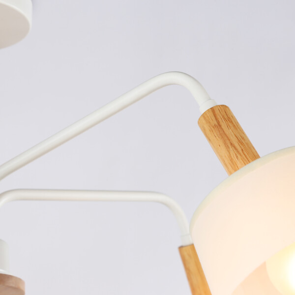 TR4738/5 WH/LW белый/светлое дерево E27/5 max 40W D760*350