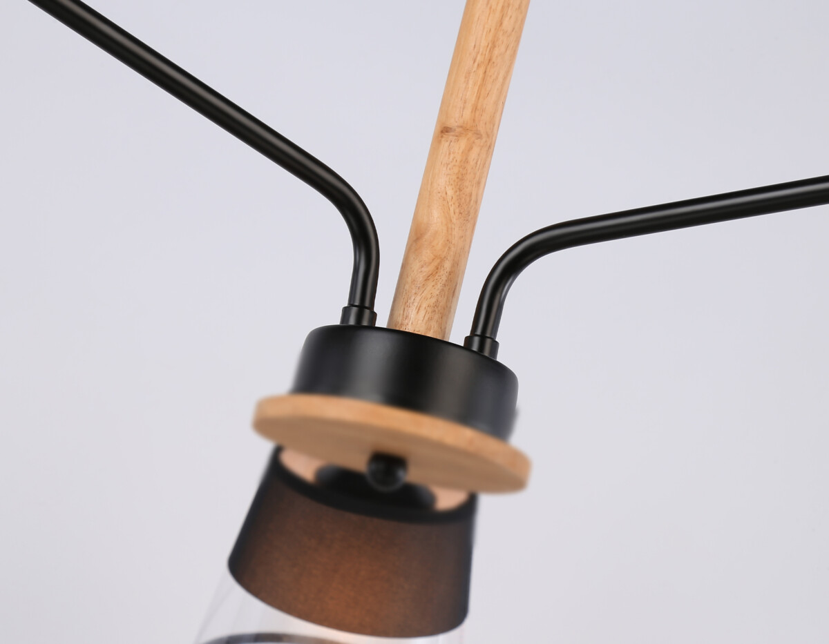 TR4740/3 BK/LW черный/светлое дерево E27/3 max 40W D760*350 — изображение 1